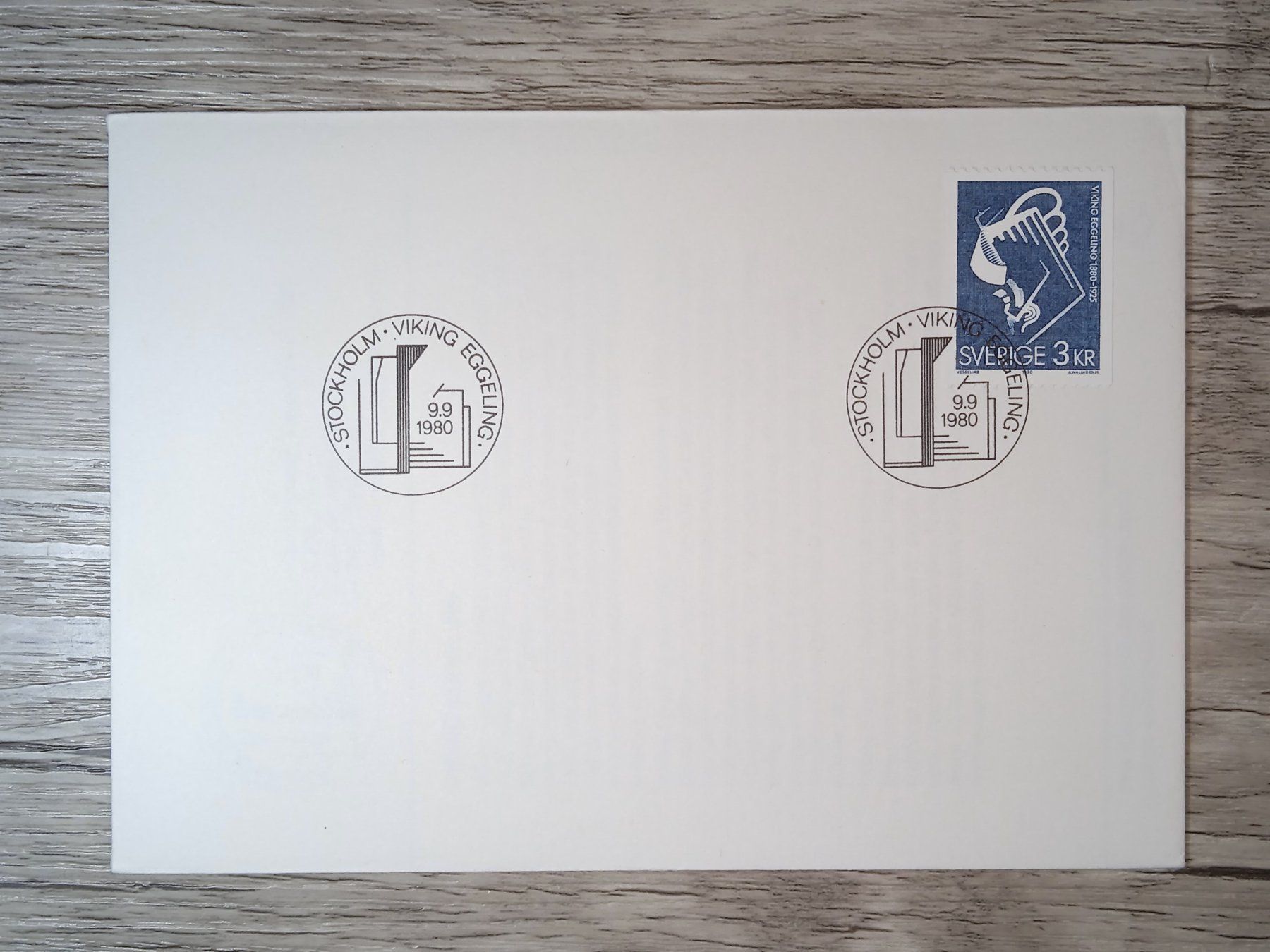 Alle Briefmarken: TR50 Enveloppe + Timbre Suede 1980 – Gebraucht aus Cousset von Patrick_Collections