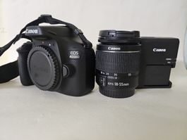 Canon EOS 4000D camera & 18-55mm lens 