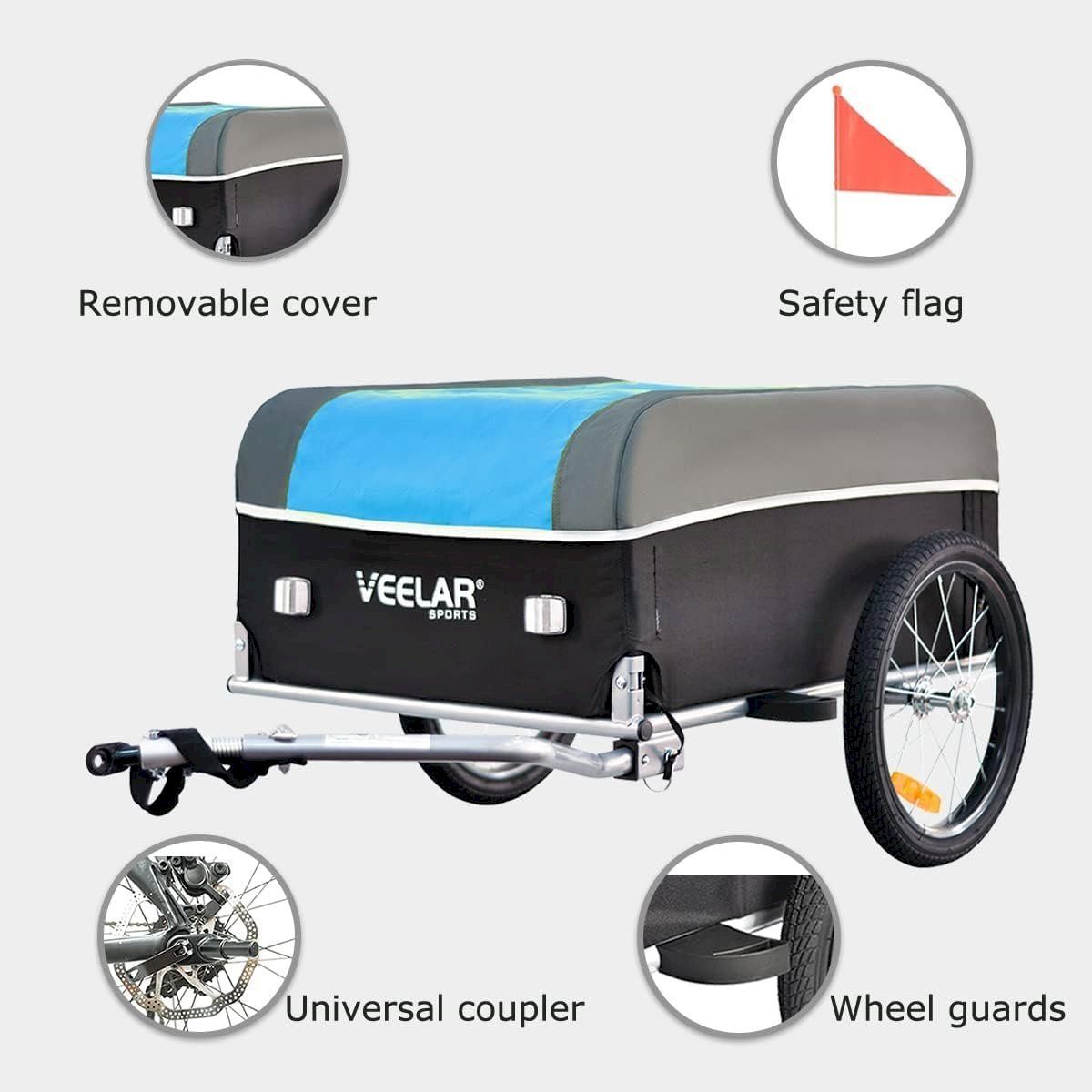 Rimorchi per biciclette: TIGGO VS Cargo II Blau / Schwarz – Nuovo e nell'imballaggio originale da Bottighofen venduto da zaap 1