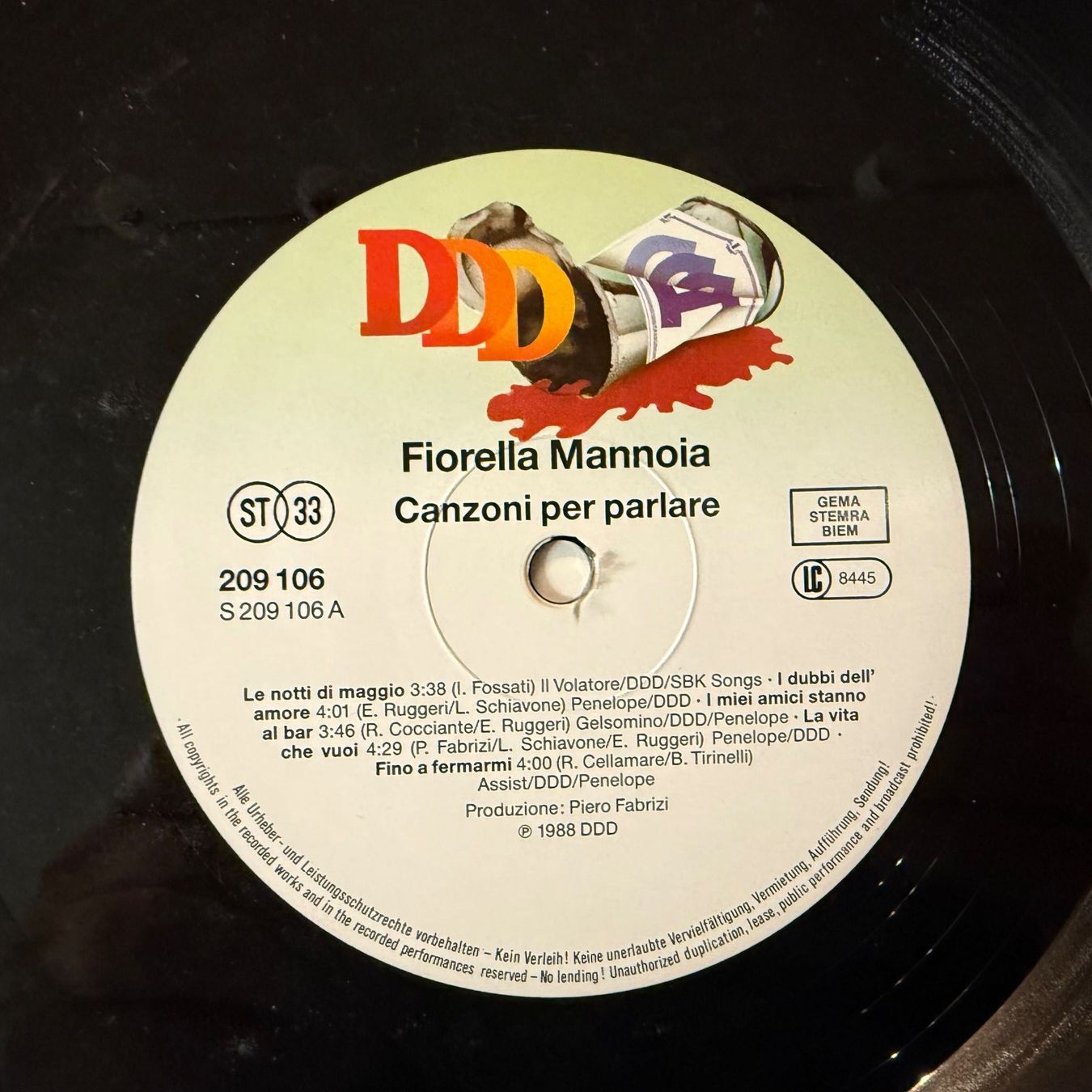 Dischi in vinile: FIORELLA MANNOIA - CANCONI PER PARLARE – Usato da Zürich venduto da fehlton 3