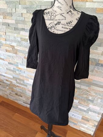 ☼Schwarzes Kleid mit Puffärmeln ☼ Gr L ☼