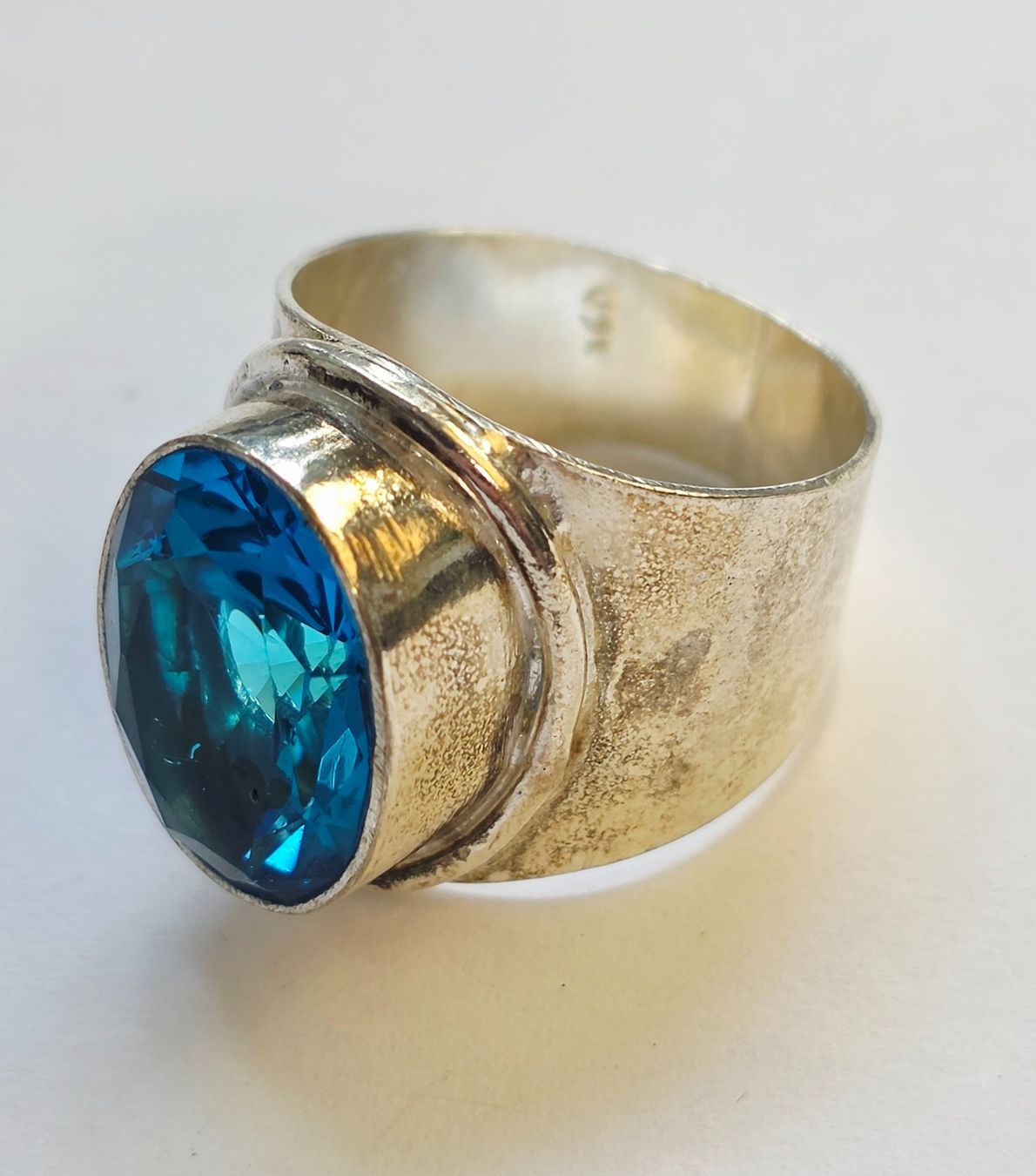 Anelli: Silberring mit blauem Stein Grösse 59 Neu – Nuovo (secondo la descrizione) da Zürich venduto da ben_mn5h 3