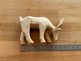 Holz Figur Ziege