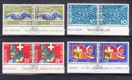 1964 ERSTTAGSSATZ   IM PAAR  VOLLSTEMPEL TOP Zustand m.Gummi