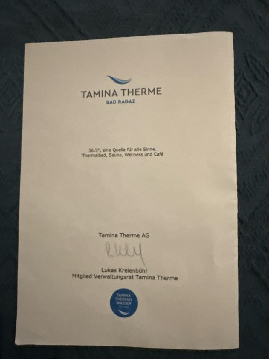 Bons: Gutschein Tamina Therme Bad Ragaz – Neuf (Voir description) à Ittigen par Gabi690