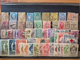 Briefmarken weltweit */o auf Karte A7 Zustand gem.Bild