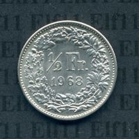 CHF___0.50 1968 stgl * nigelnagelneu! 50 Rappen