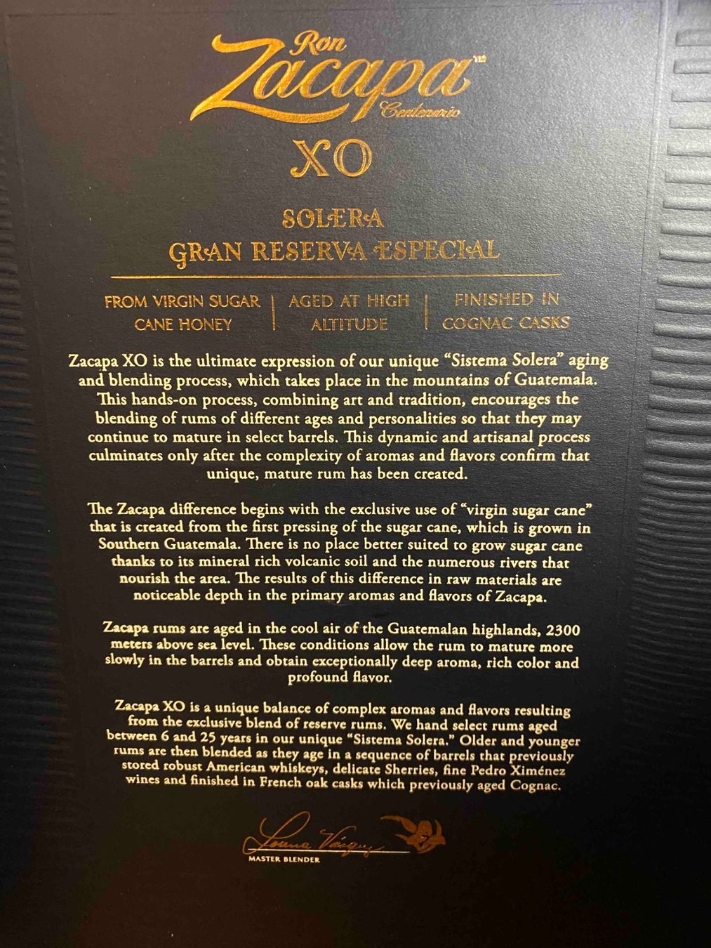 Zacapa Bevande alcoliche: Ron Zacapa XO Centenario - Rhum d'exception pour connaiss... – Nuovo e nell'imballaggio originale da Cornaux NE venduto da THX01 3