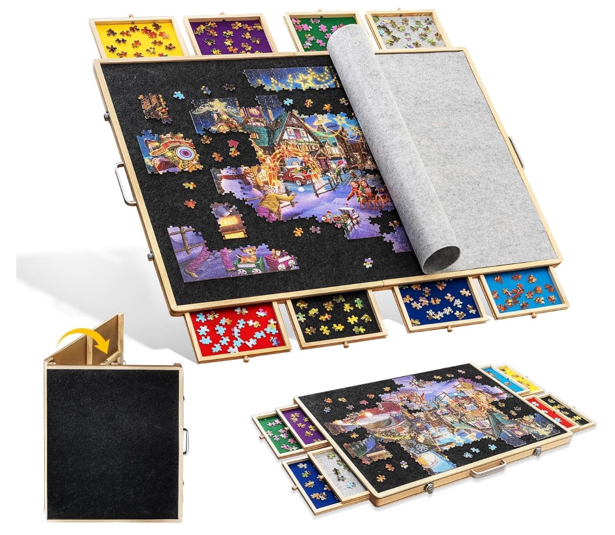 Puzzles: Puzzlebrett – Neu (gemäss Beschreibung) aus Schlieren von Sternli1325