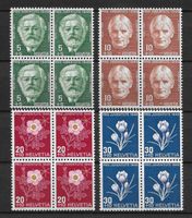 1945: Pro Juventute Viererblock Serie Nr.J113-116 **