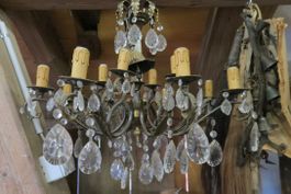 schöner, edler grosser Kronleuchter, Lampe vintage