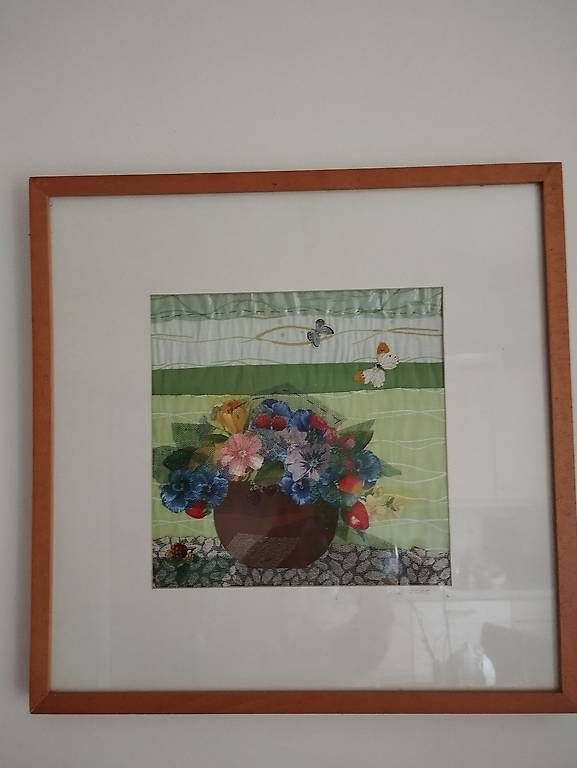 Foto & Immagini: Blumenstrauss in Stoffcollage – Usato da Bern venduto da mar_qrm8