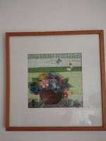 Blumenstrauss in Stoffcollage