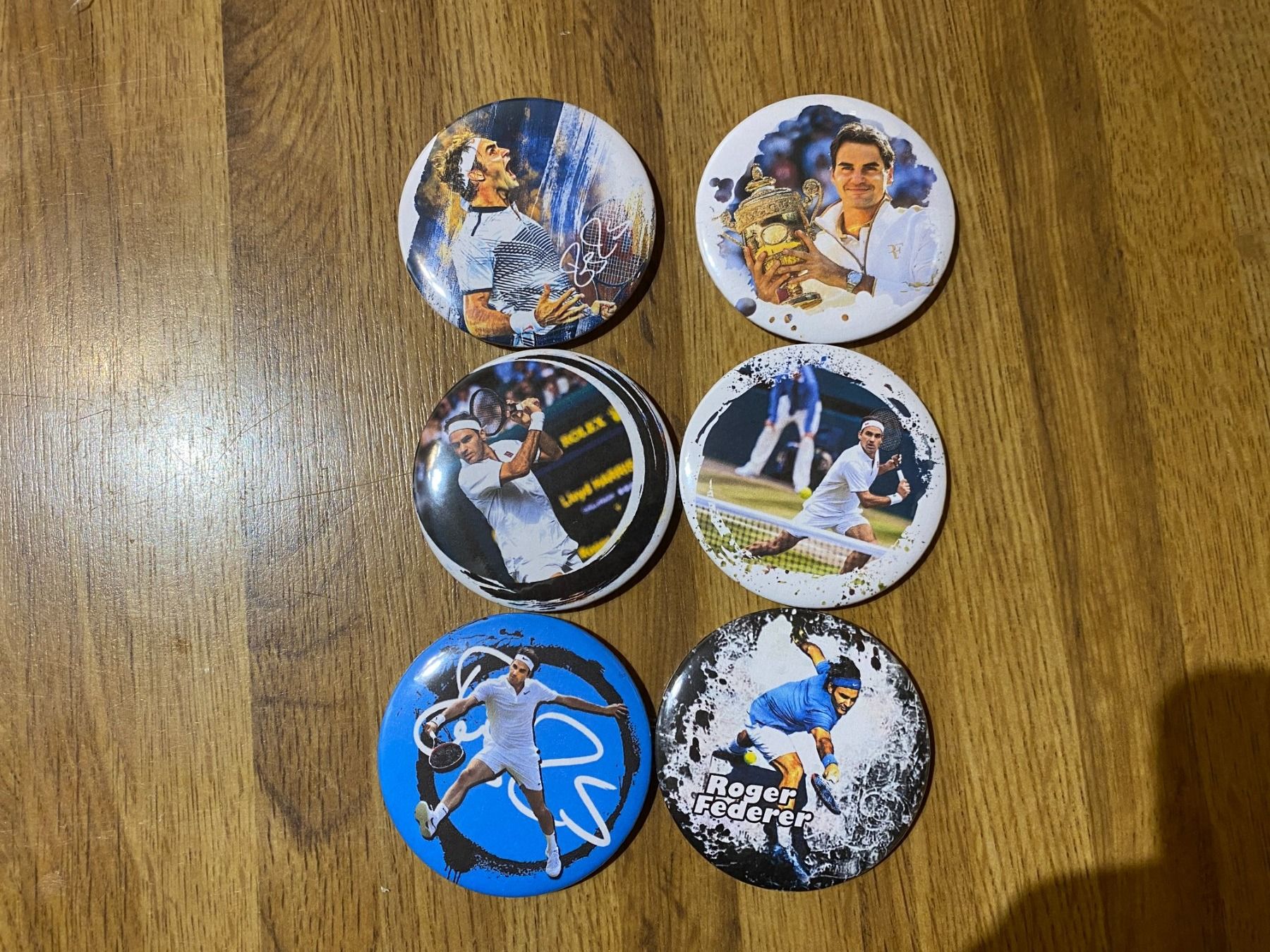 Plaketten & Abzeichen: Tennis Roger Federer-Kühlschrank Magnete – Neu (gemäss Beschreibung) aus Basel von VinylLover68