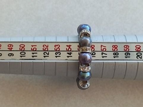 Anelli: Perlen Fingerring, mit Swarovski Kristallringen Ring Gr 55 – Nuovo e nell'imballaggio originale da Winistorf venduto da acreativ2 2
