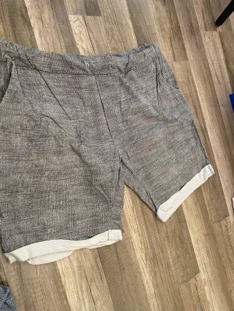 schwarz melierts Shorts  ohne Kordel Grösse 3XL
