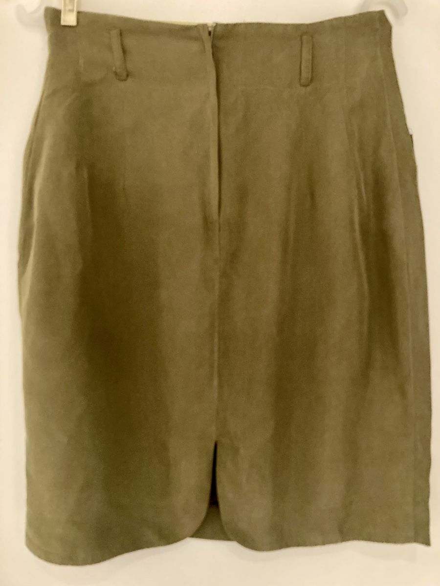 Gonne: 100% Seidenrock LGC Donna, khaki, Gr. 34 – Usato da Stetten AG venduto da Hanya 1
