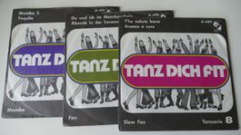 6 Vinyl Singles "Tanz Dich Fit" 70er Jahre Tanzmusik Retro