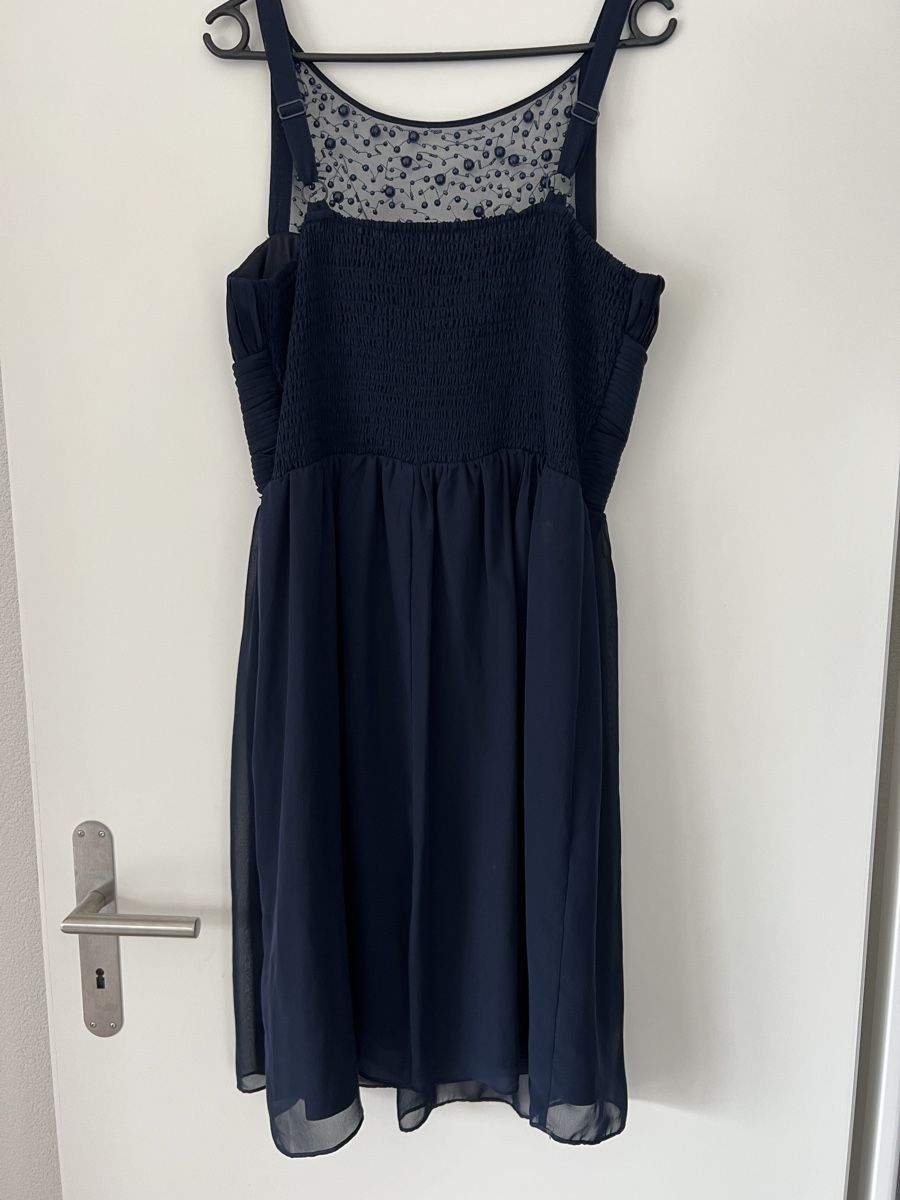 Vestiti: Dunkelblaues Abendkleid mit Pailletten Grösse 42 elastisch – Usato da Messen venduto da Nathii_47 1