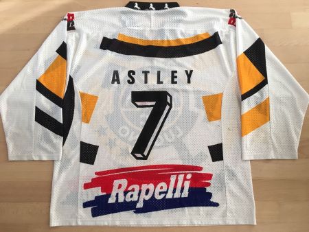 HC LUGANO # 7 MARK ASTLEY TRIKOT MAILLOT HCL MAGLIA XXL