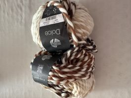 Wolle Lana Grossa Dolce braun neu