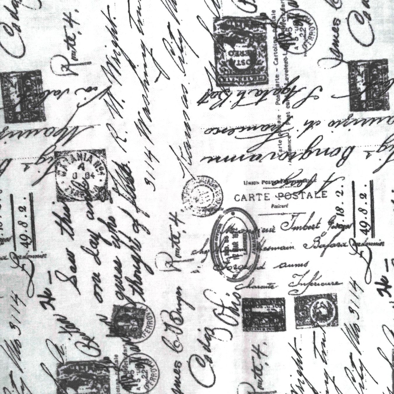 Tissus: Patchworkstoff Baumwollstoff Schrift – D'occasion à Lützelflüh-Goldb par Fresu8