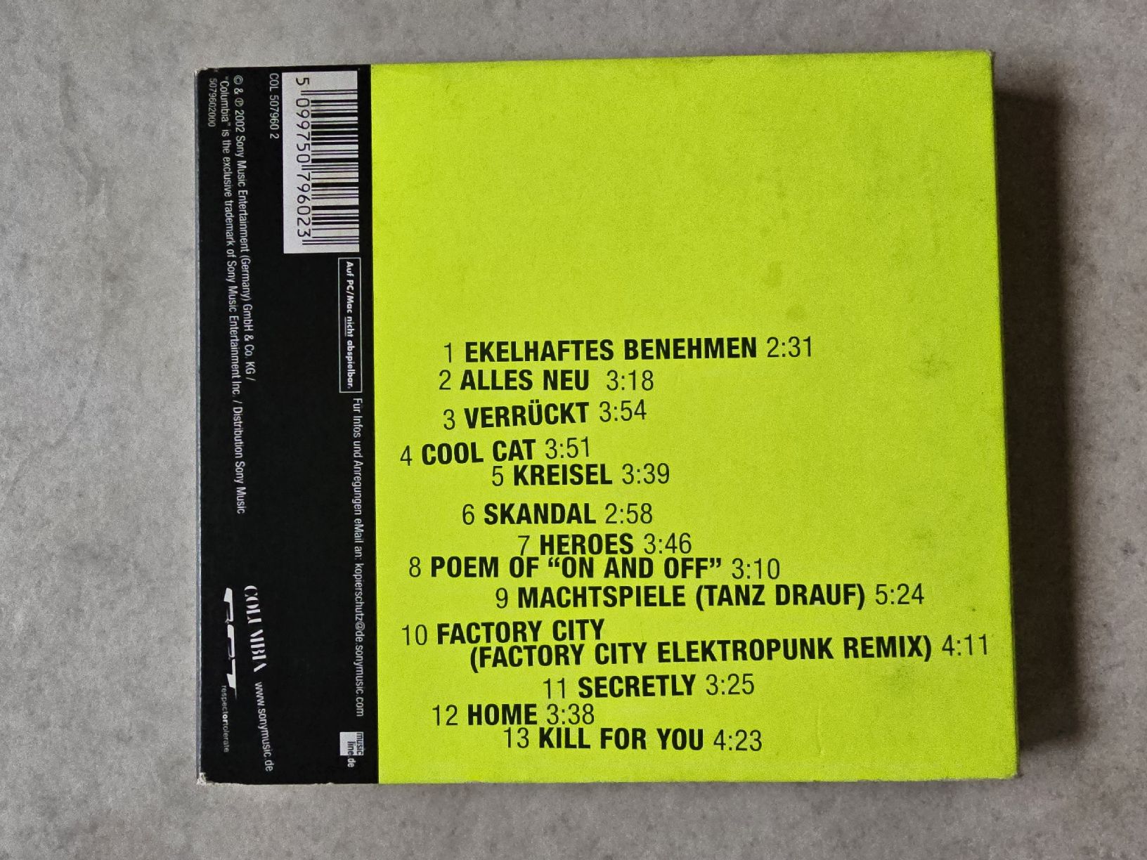 CD: Mia  - Hieb & Stichfest – Usato da Schneisingen venduto da backstore24 1