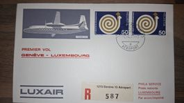 Swissair Geneve - Luxembourg 02.04.1971
