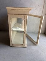 Vintage Glasvitrine – Weiss lackiert – 81cm