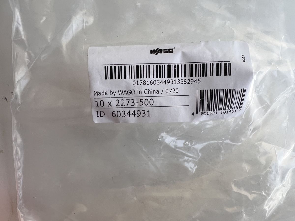Wago Elektronikbauteile: WAGO 2273-500 Befestigungsadapter Neu – Neu und originalverpackt aus Dietikon von Emoruk 2