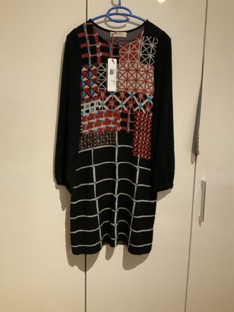 Aldomartins Strickkleid gemustert Grösse 34 neu mit Etikett
