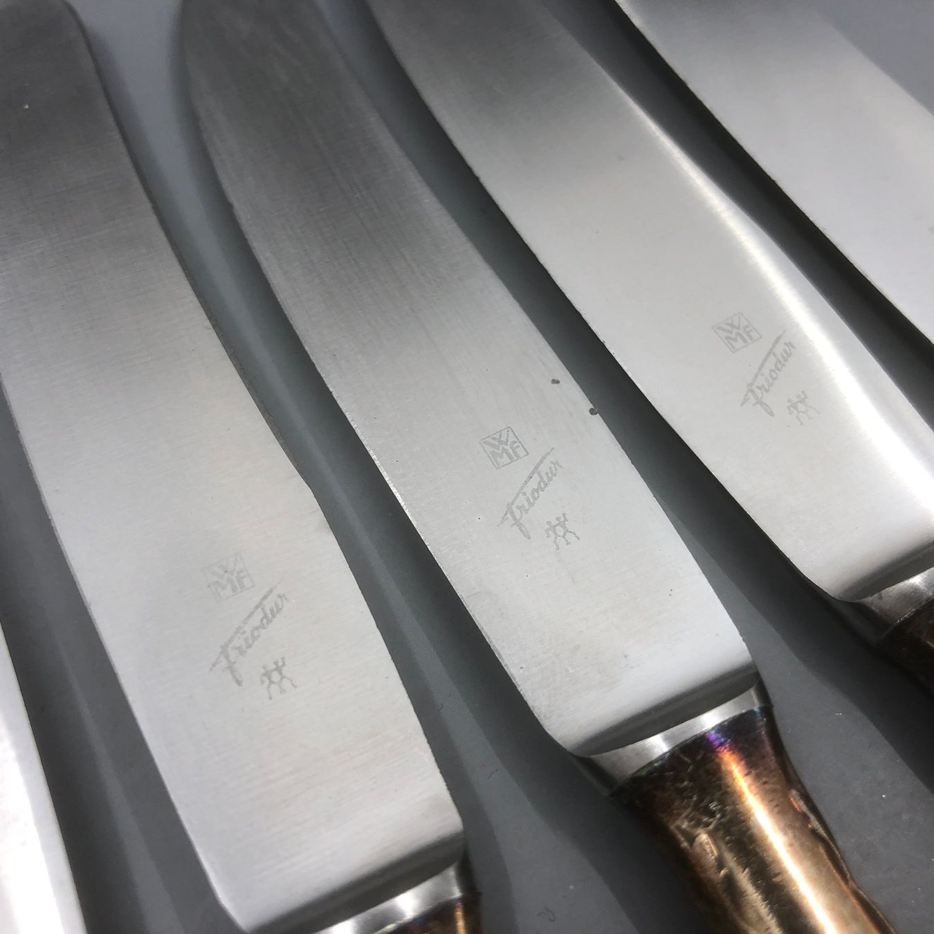 WMF Posate: 7 Vorspeisemesser versilbert WMF Modell 2700 – Usato da Basel venduto da Tiabeanie 5
