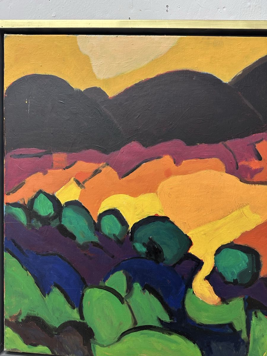 Dipinti: Karel Appel Gemälde Expressionismus Landschaft – Usato da Ebikon venduto da Gaenggeliwaar 1
