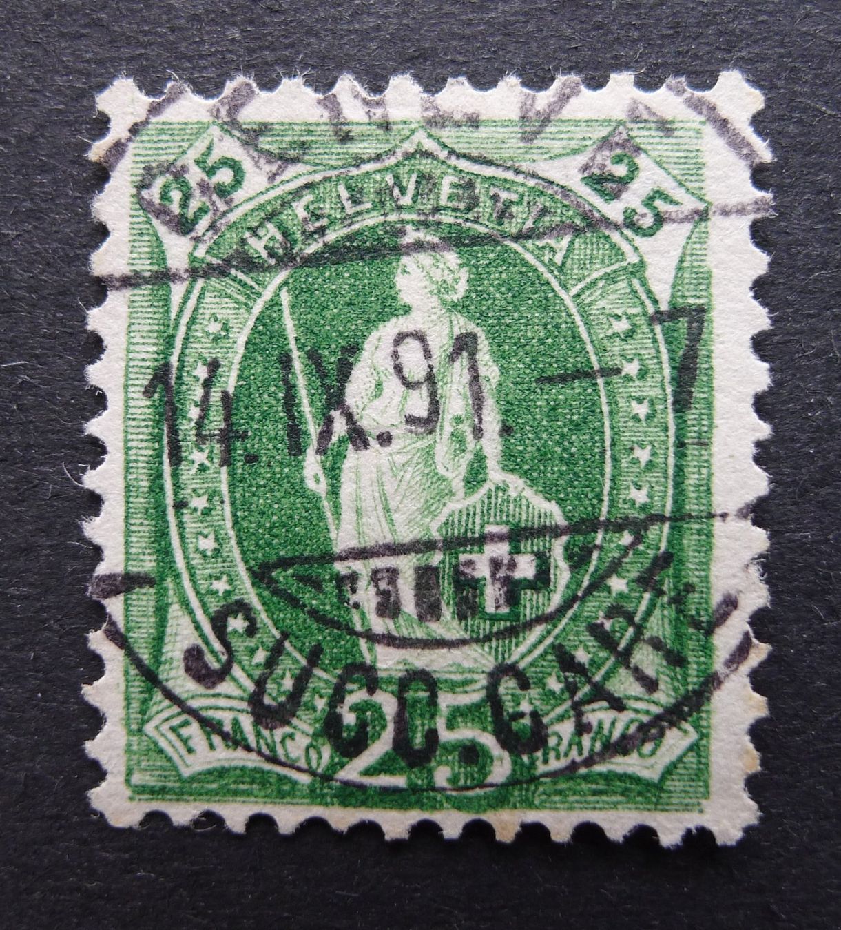 Tutti i francobolli: 67A, Vollstempel GENEVE GE – Usato da Ebikon venduto da SilvioFreund