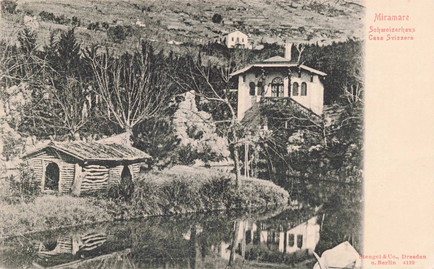 Cartoline postali: Miramare Casa Svizzera Schweizerhaus – Usato da Biasca venduto da Blenio71