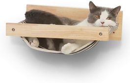 Katzenhängematte Wand, Großes Katzenregal zur Wandmontage.