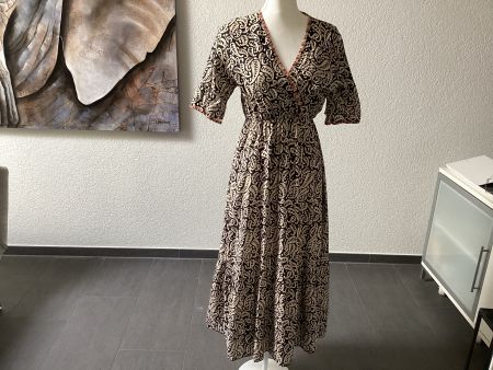 Kleid gemustert Wickeloptik unesize guter Zustand