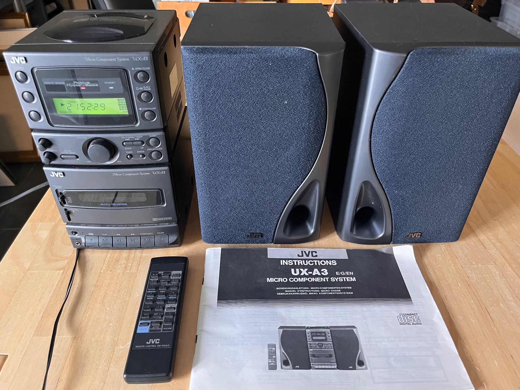 JVC Sistemi audio & multimediali: JVC Micro Component System UX-A3 mit Fernbedienung – Usato da Uster venduto da colmo 2
