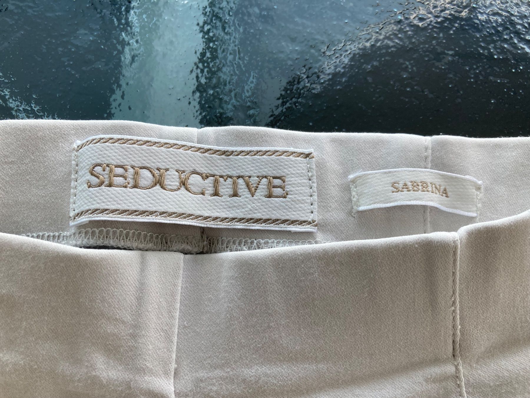 Pantaloni: SEDUCTIVE Damenhose Mod. SABRINA, Gr. 34, Sandfarbe, iconic – Usato da Zürich venduto da einefreude 5