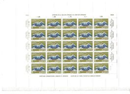 Helvetia 1964 Tunnel Grd-St-Bernard bloc 25 timbres non obli