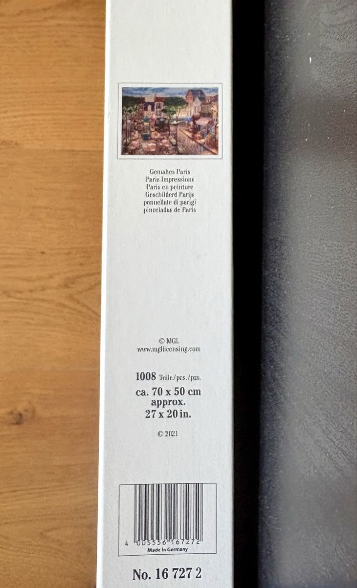 Ravensburger Puzzle: Puzzle 1000 Teile, gemaltes Paris – Usato da Baden venduto da hel_p5bg 2