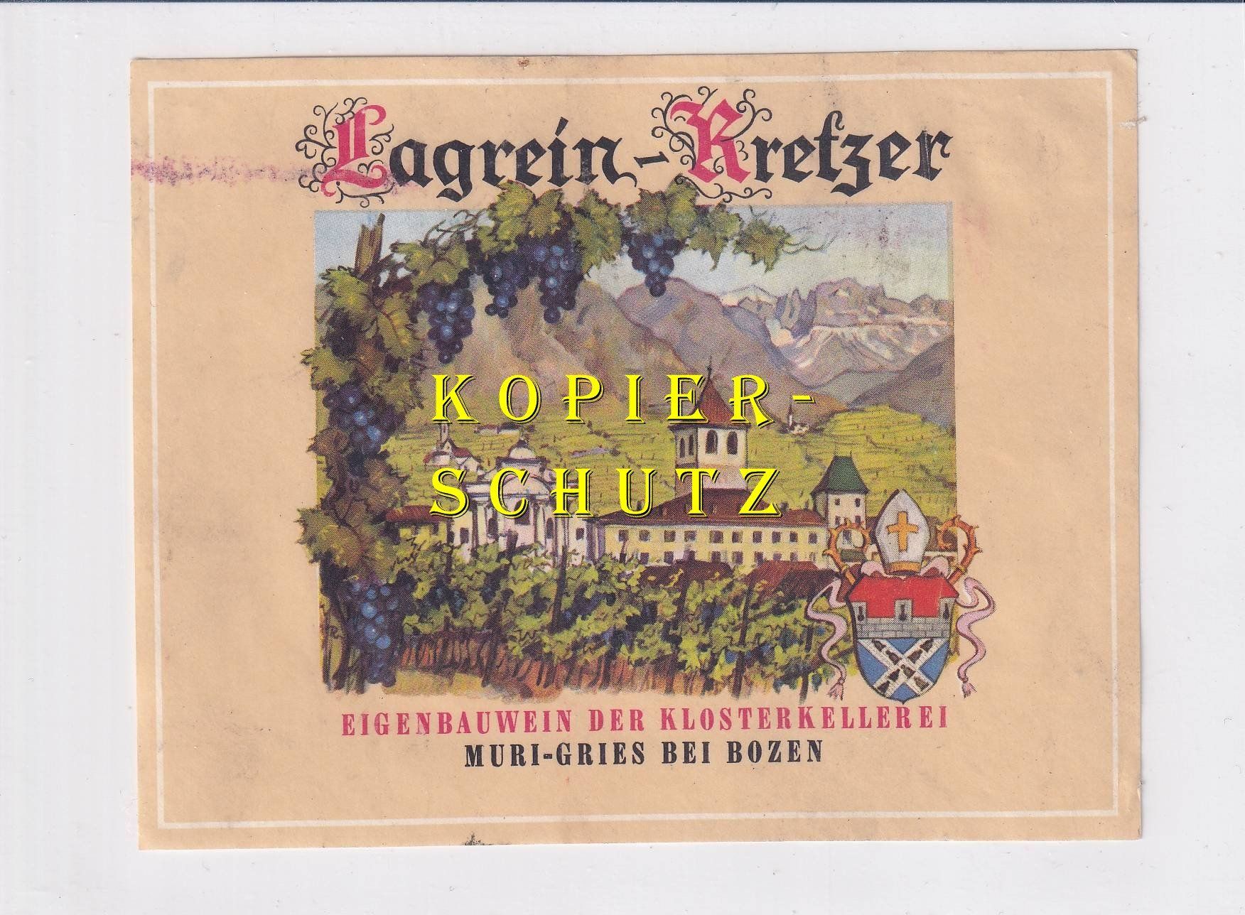 Papiere: Etikette - Lagrein-Kretzer /bd – Gebraucht aus Hombrechtikon von Rudolf07