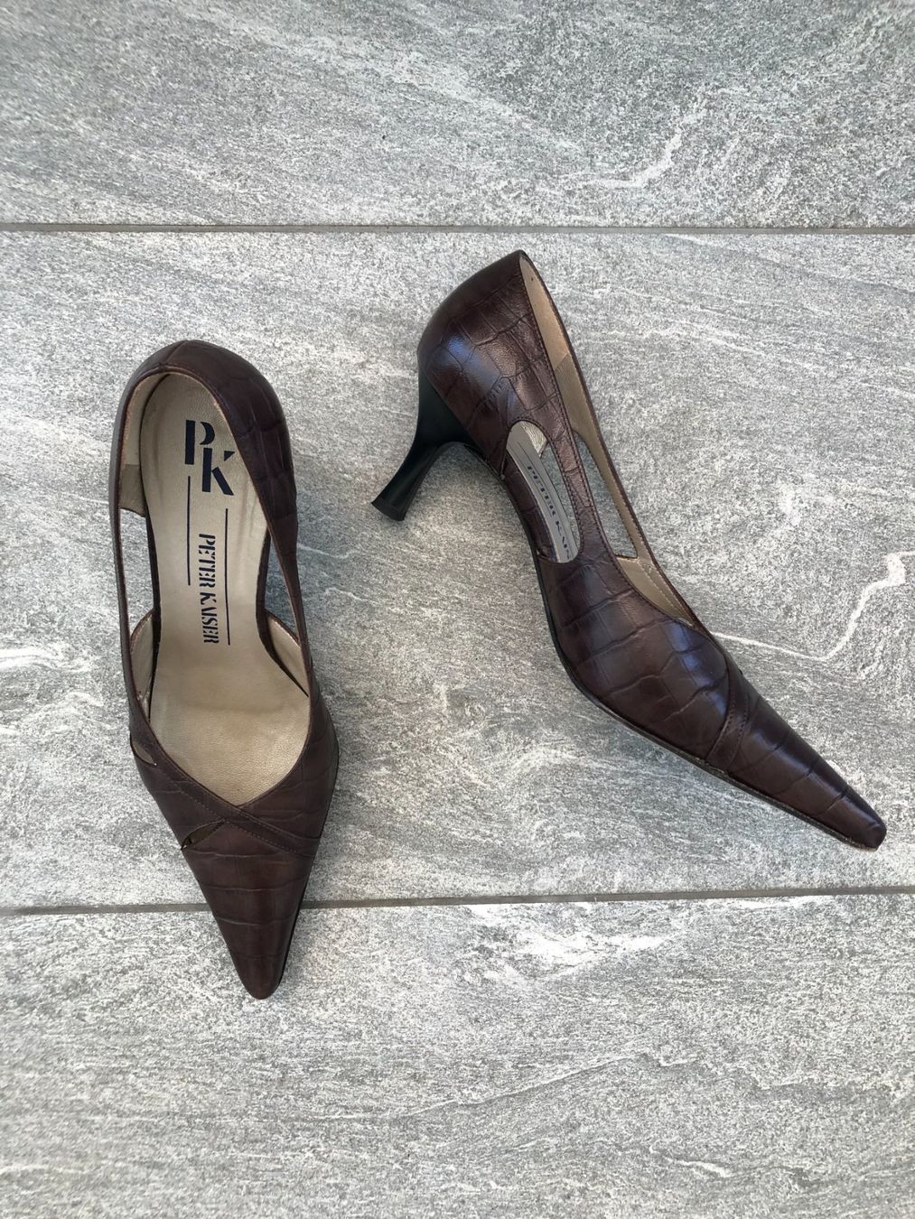 Kaiser Scarpe da donna: Elegante Peter Kaiser Pumps aus Leder – Usato da Baar venduto da alexisbeads 2