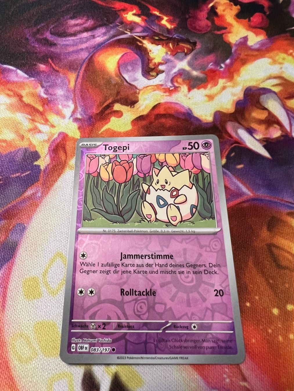 Pokémon Carte collezionabili: Togepi (OBF 083) / Reverse Holo / Obsidianflammen – Nuovo (secondo la descrizione) da Bülach venduto da CherryBlu