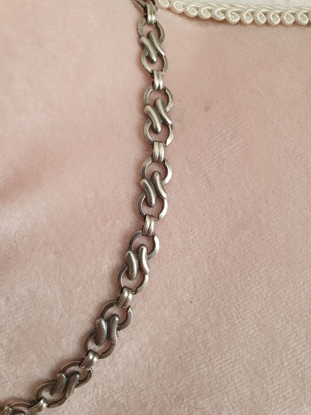 Catenine: Spätes Art-Déco Designer 800er Silber  Collier – Usato da Wohlen AG venduto da palmsprings 2