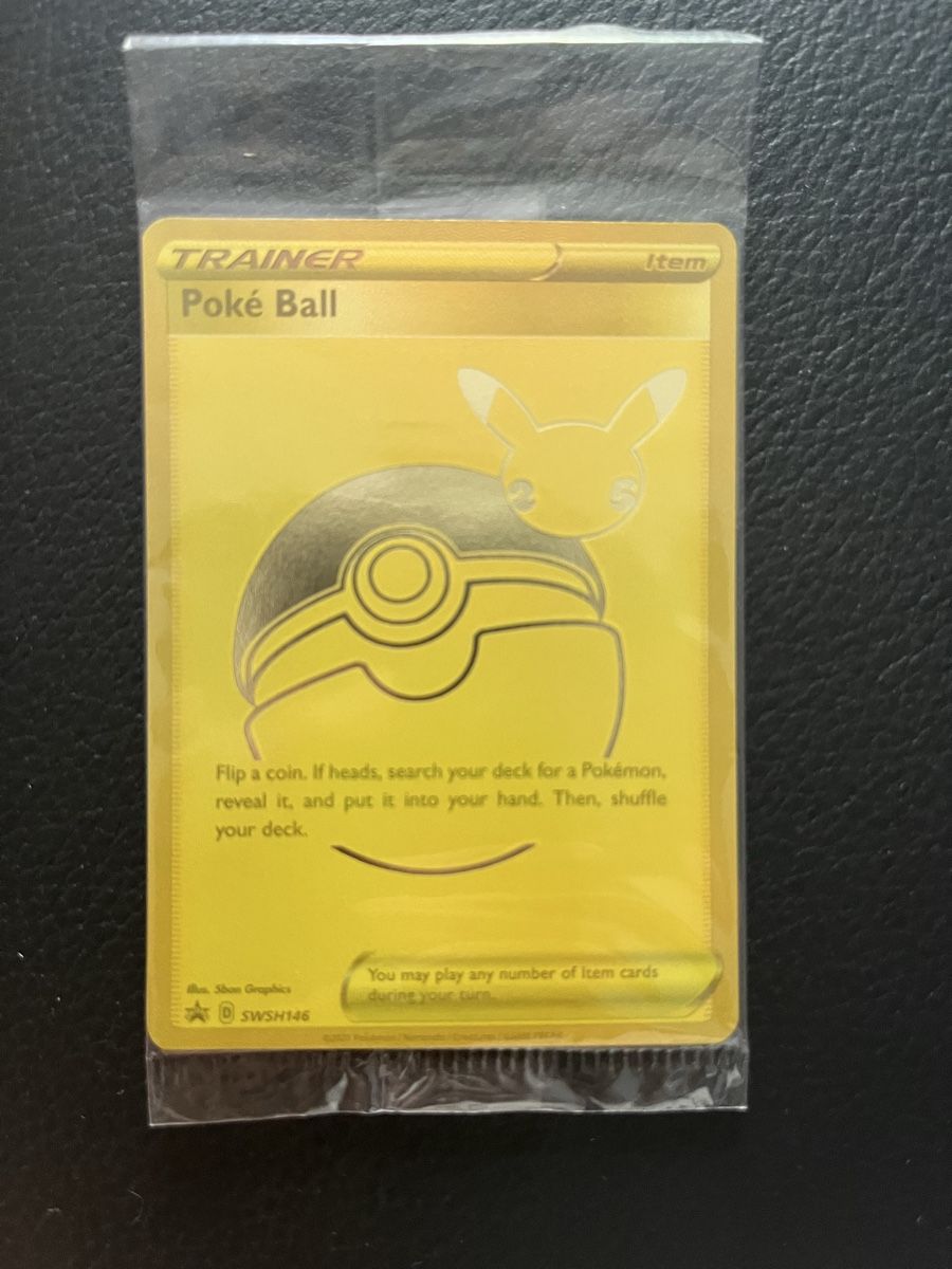 Pokémon Carte collezionabili: poke Ball Gold Promo Celebrations – Nuovo e nell'imballaggio originale da Dübendorf venduto da LCDH55