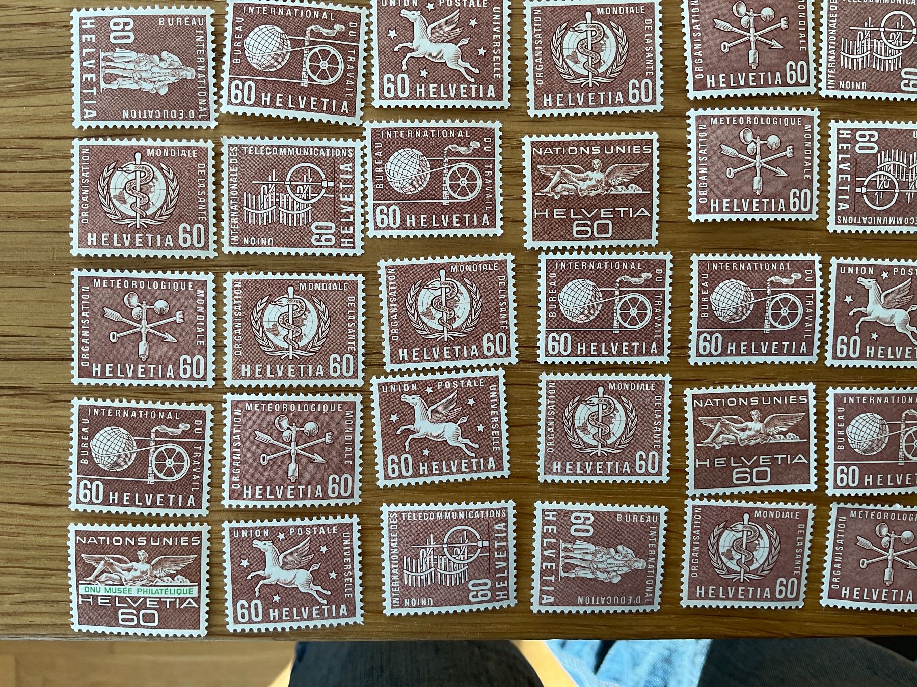 Tutti i francobolli: 60Fr Ämter Frankaturware ungestempelt postfrisch Sammlung – Nuovo (secondo la descrizione) da Wil SG venduto da Chefsugus 3
