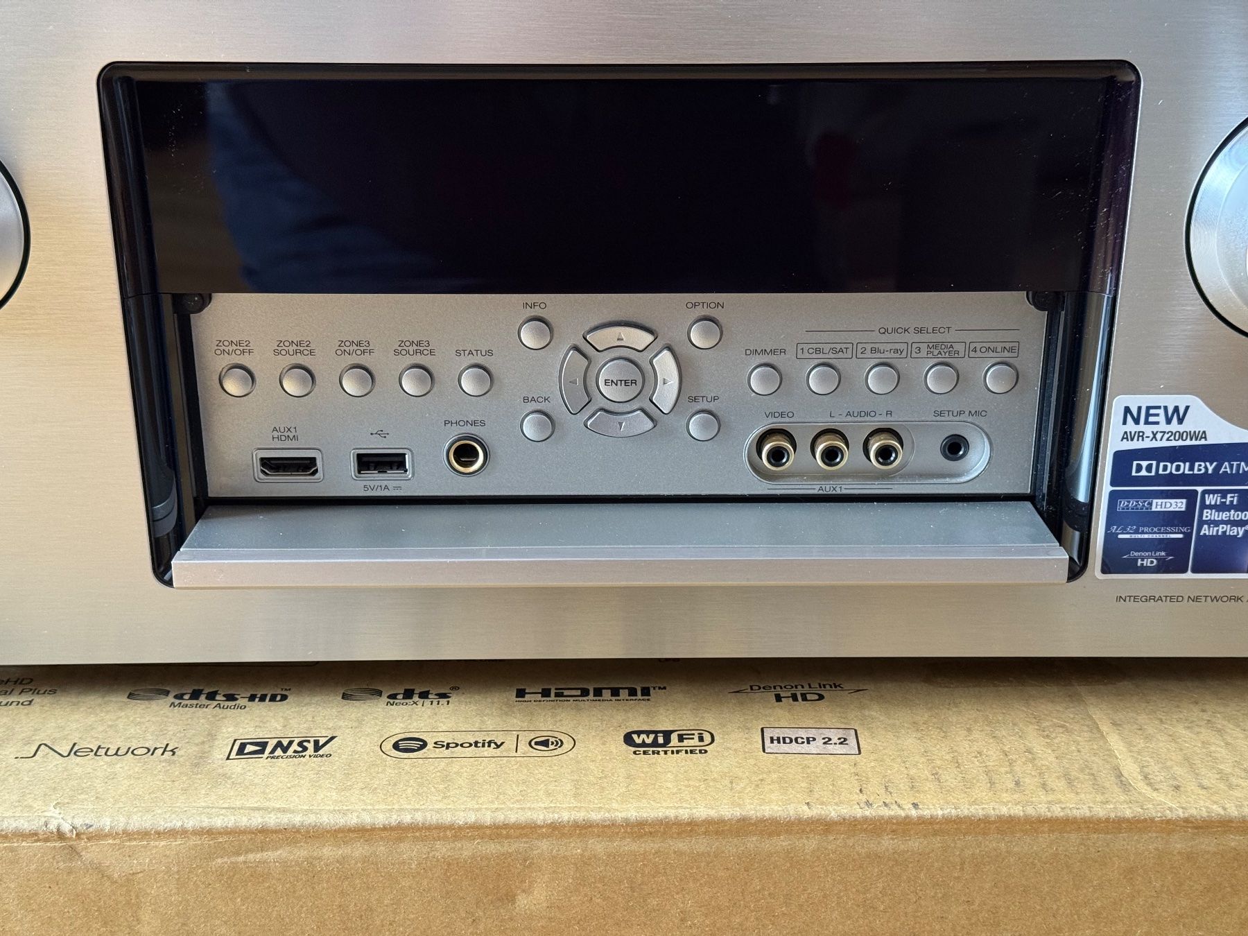 Denon Ricevitori: Denon AVR-X7200WA Premiumsilber – Nuovo (secondo la descrizione) da Gontenschwil venduto da Amiga2000B 2