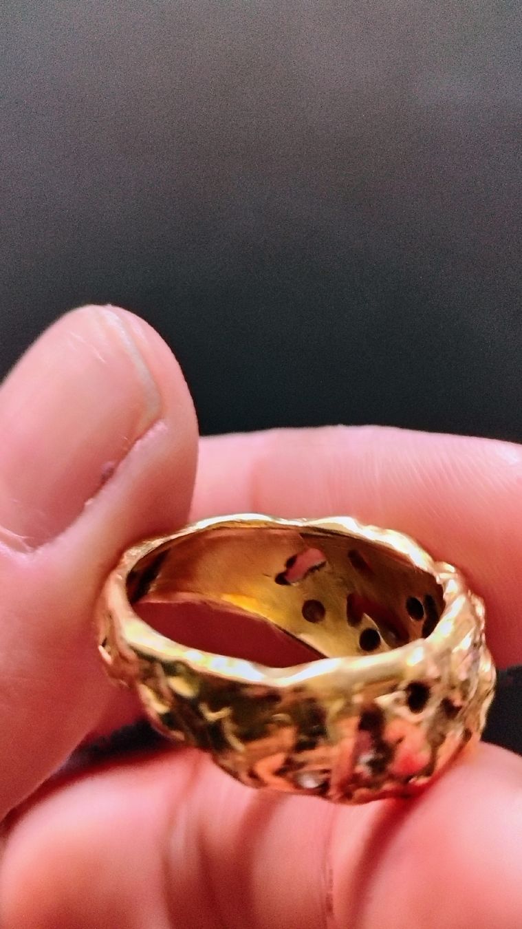 Anelli: Bague or 18 carats et diamants – Usato da Puidoux venduto da Sophia70 3