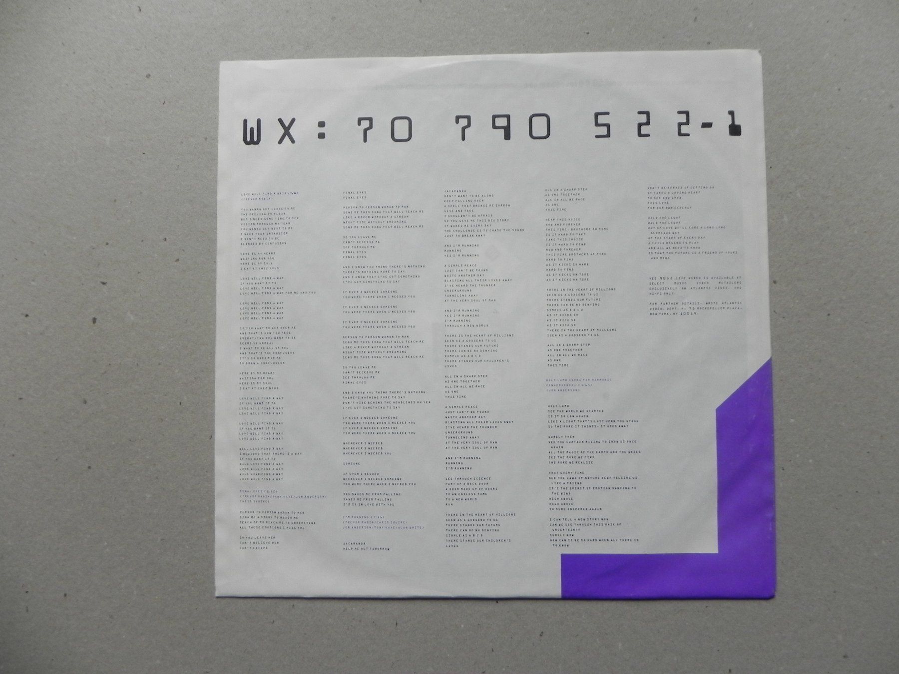 Dischi in vinile: LP brit. Progressiv Art Rock Yes 1987 Bic Generator – Usato da Siebnen venduto da krimsie 3